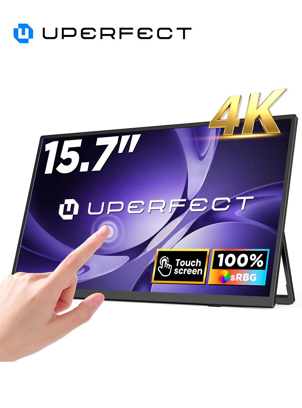 Pc Gaming Ultrawide Monitor - UPERFECT 4K UHD Przenośny Monitor 15,6”