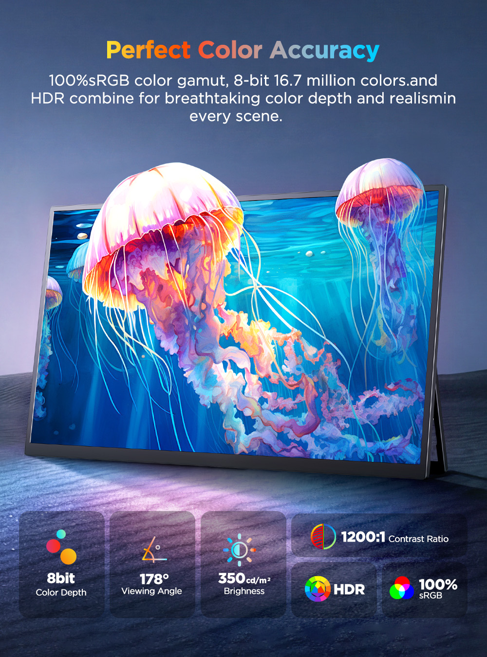 UPERFECT 4K UHD Przenośny Moni – Pc Gaming Ultrawide Monitor recenzja i cena