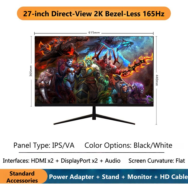 27-calowy zakrzywiony monitor  – Pc Gaming Ultrawide Monitor recenzja i cena